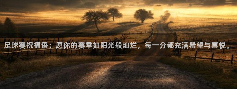 足球赛祝福语：愿你的赛季如阳光般灿烂，每一分都充满希望与喜悦
